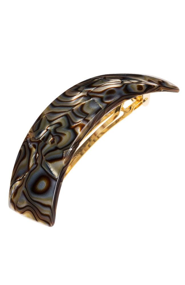 France Luxe Rectangle Volume Barrette – Classic Onyx