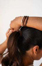 L. Erickson Narrow Grab & Go Ponytail Hair Ties Ballerina